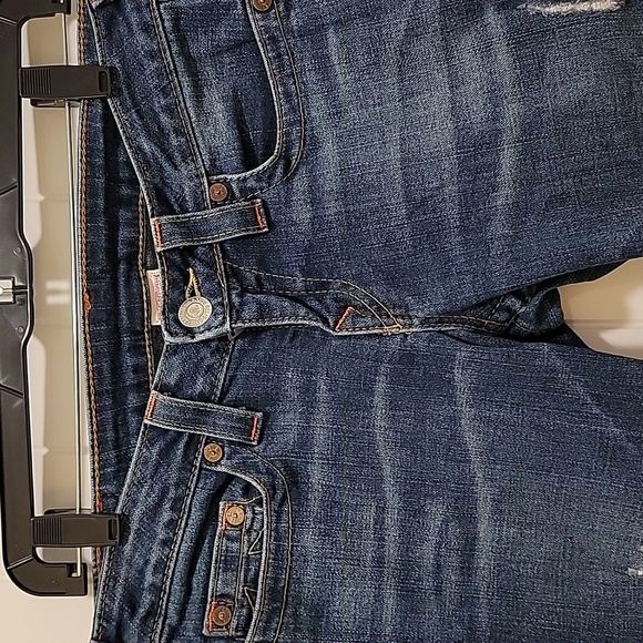 True Religion Distressed Skinny Low Rise Jeans Size 29 - Picture 2 of 11